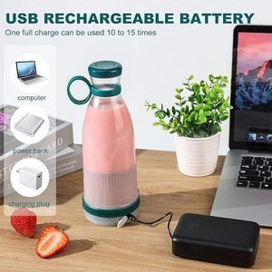 Portable Mini Juice Blender – Travel-Friendly & USB Rechargeable